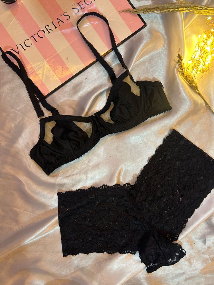 Black Bra &amp; Panty Set