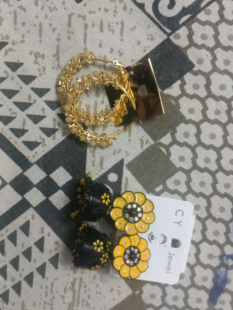 2pair Earing Set For Beautiful Girls..
