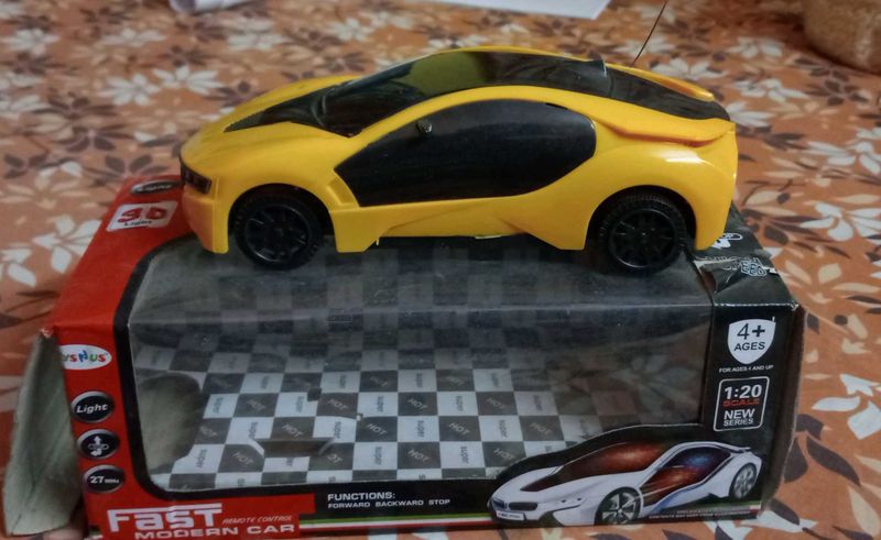 Yellow Remote Control Car