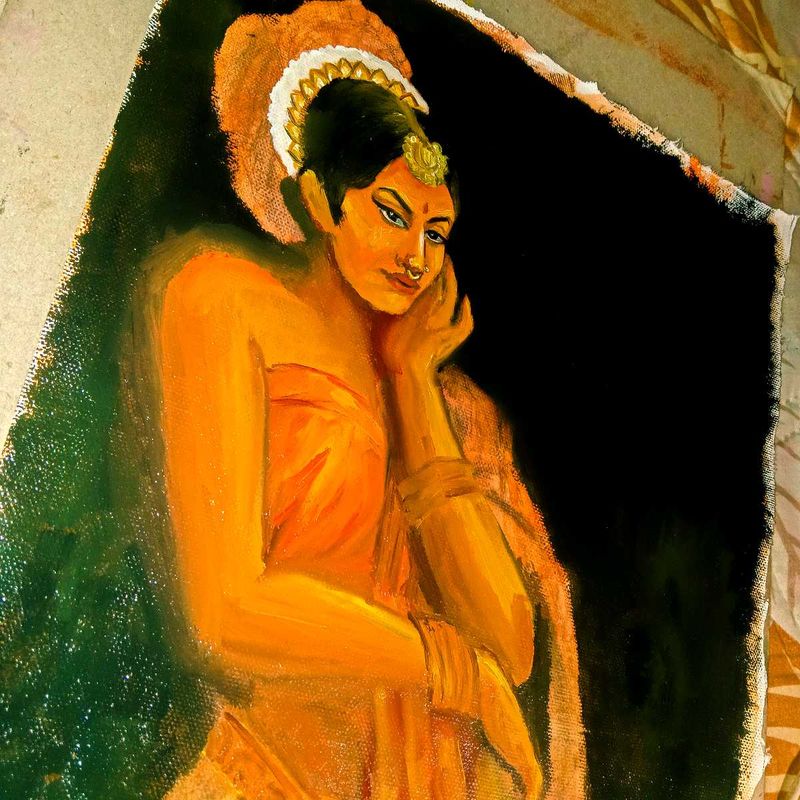 Oil Painting On Canvas, Not Dry