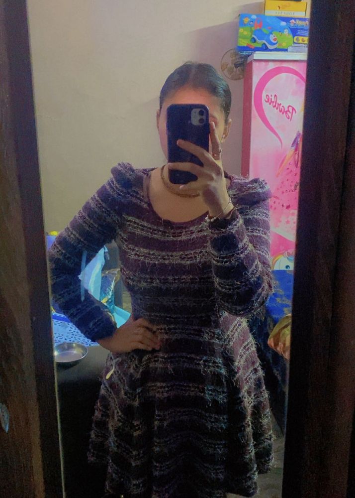 Stylish Knit Fit &amp; Flare Dress