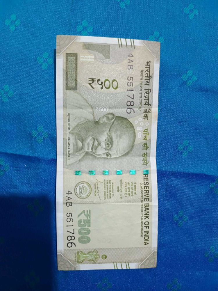 786 🍀Ending 500 Rupees Note, Lucky Charm