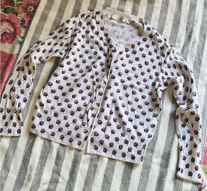 Floral Print Cardigan