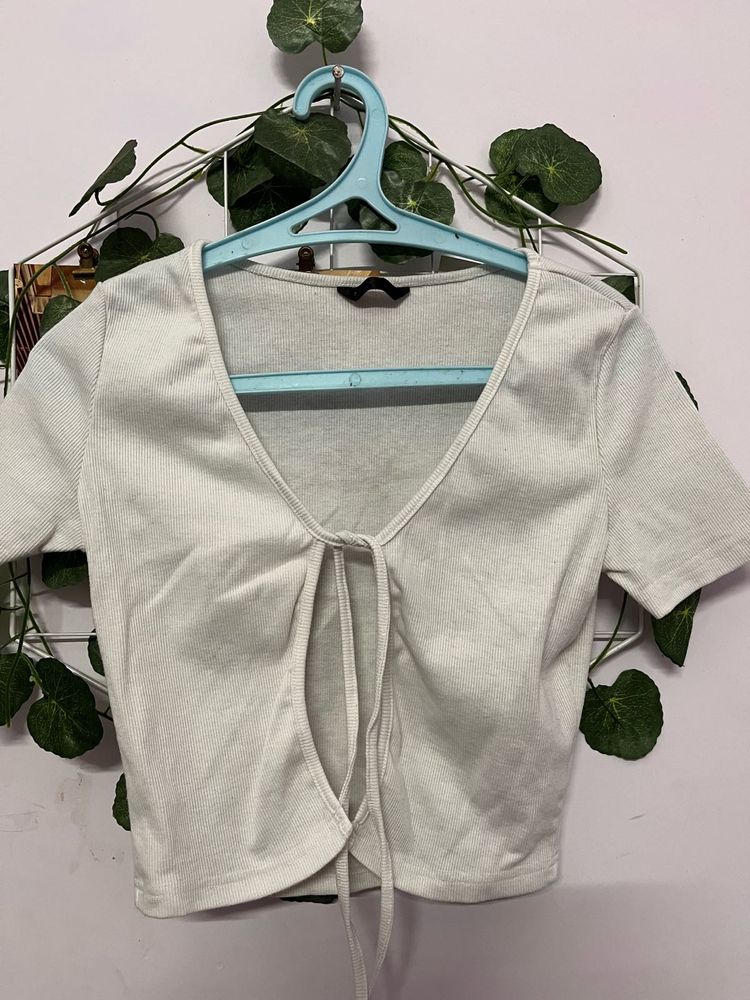 Cute Tie-Front Crop Top