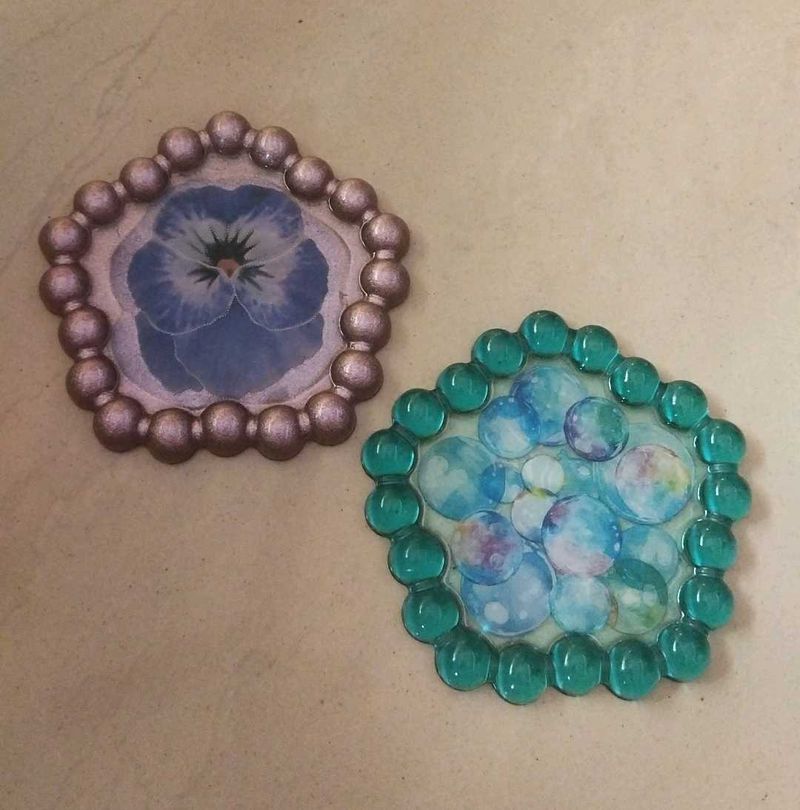 Set of 2 Decorative Coasters