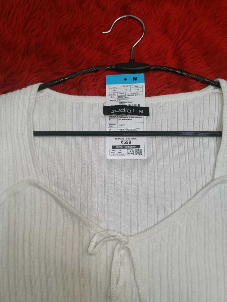 White Zudio Top