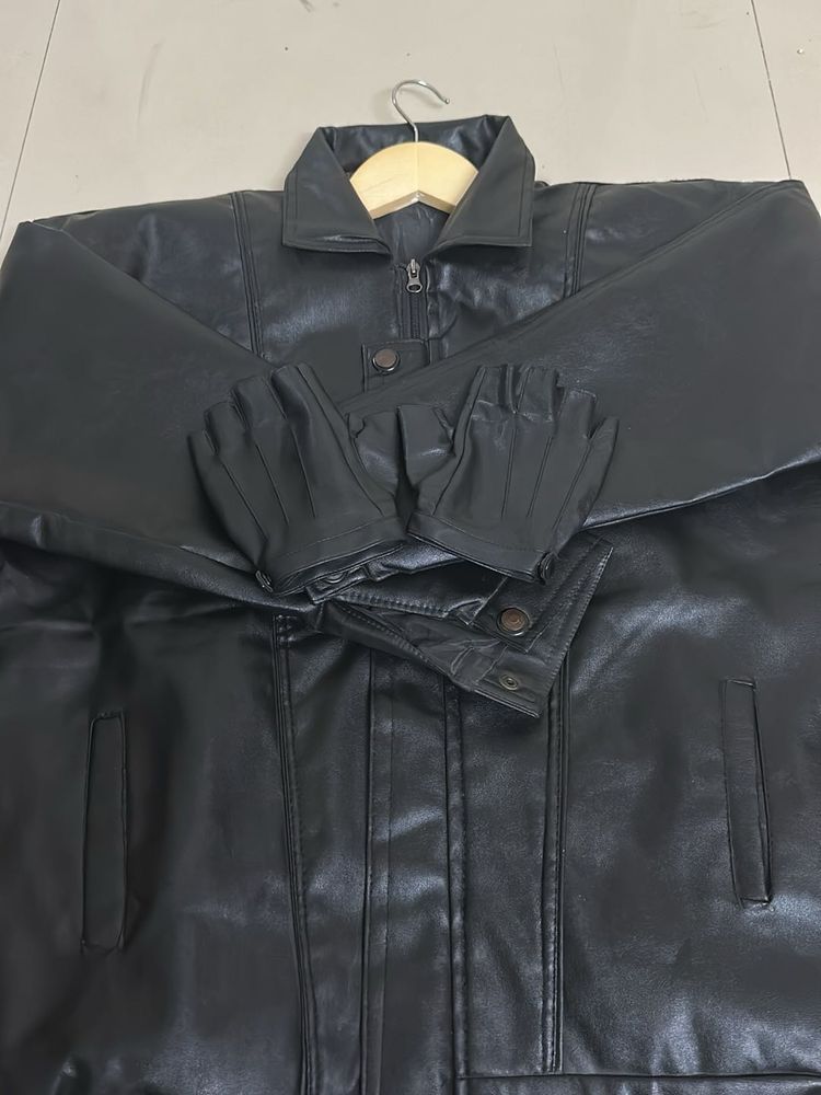 Teal Leather Jacket