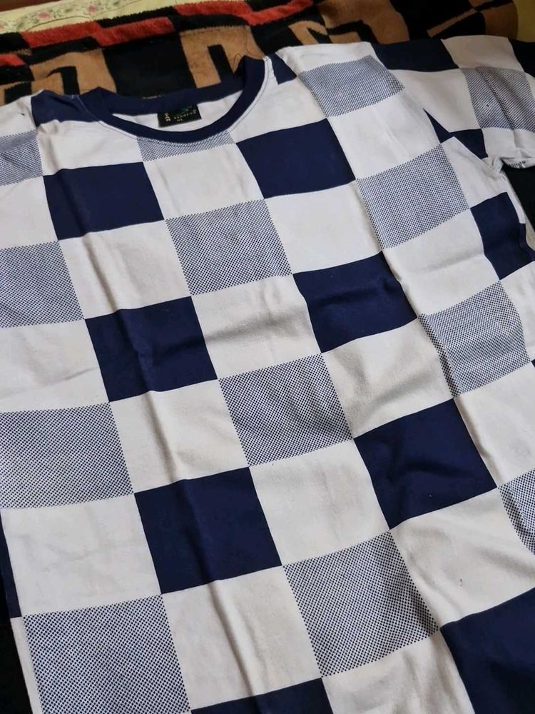 Checkered Pattern T-Shirt