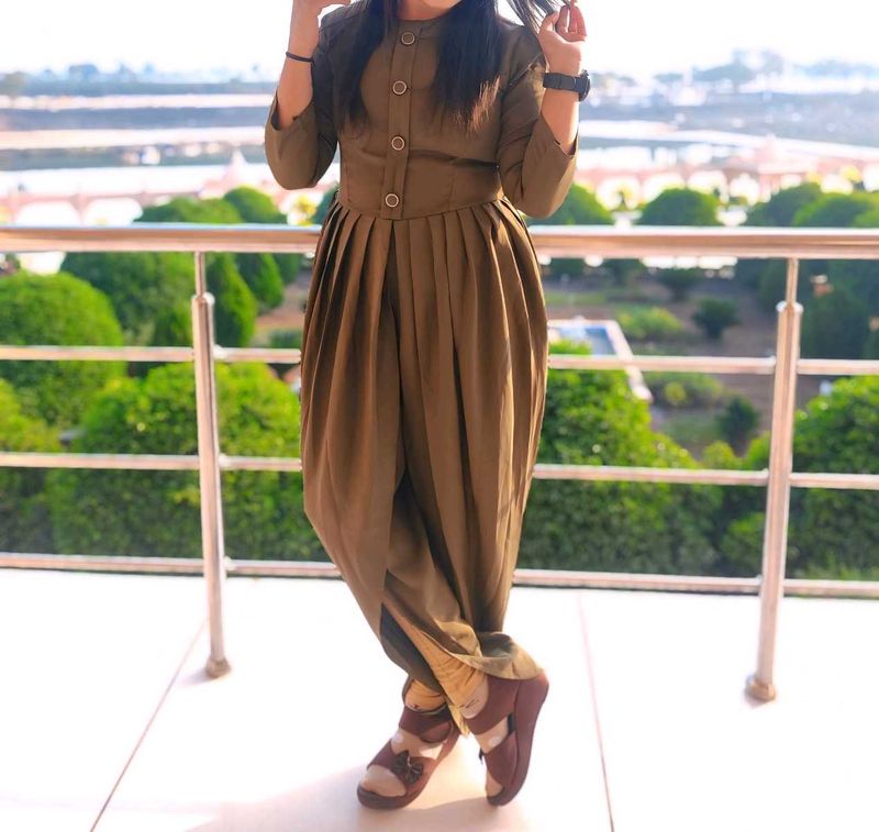 Olive Green Tulip Jumpsuit