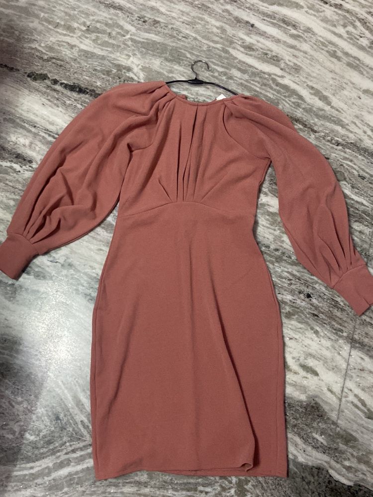 Nude Colour Small Size One Piece Dress