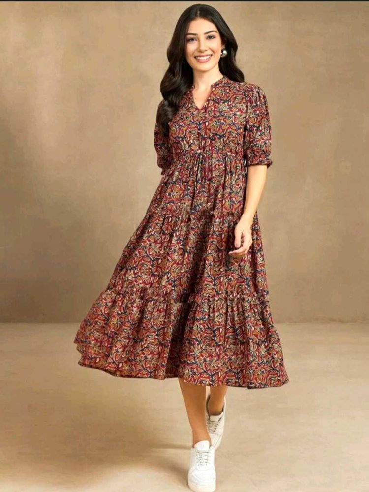 Floral Print Midi Dress