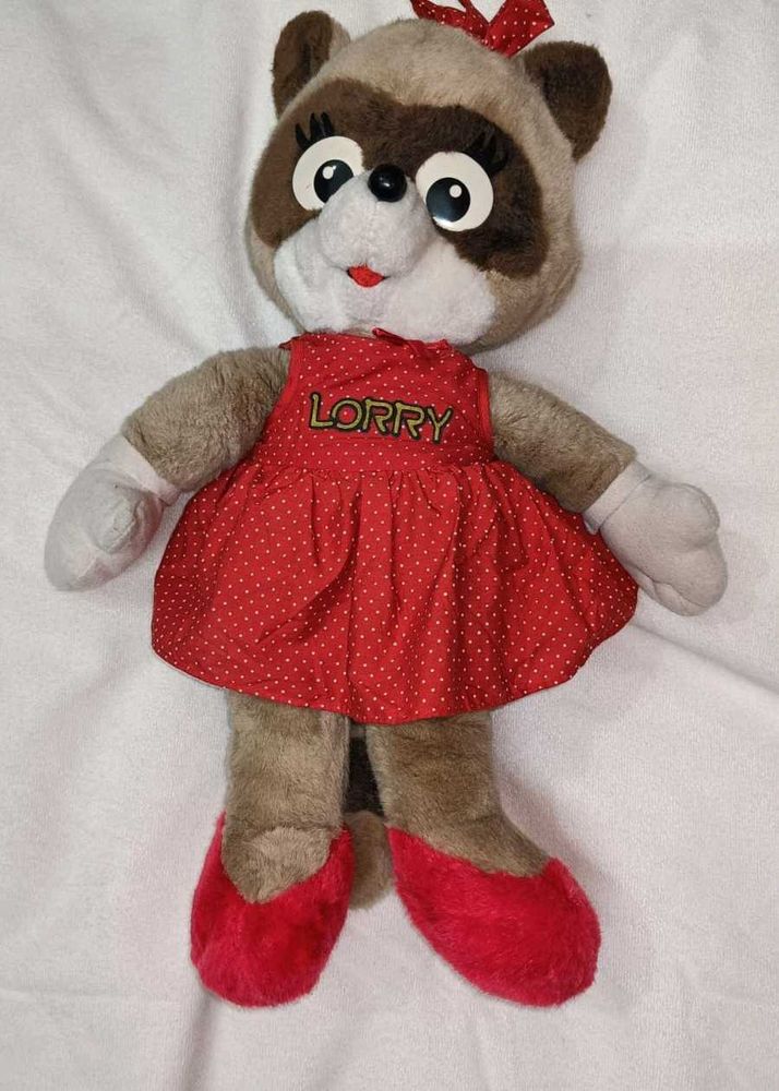 Vintage Lorrie Raccoon Plush Doll