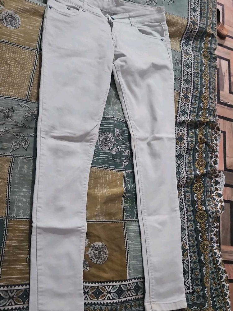 White Denim Skinny Jeans