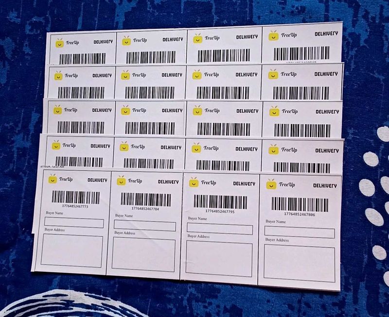 20 Sticky Shipping Label