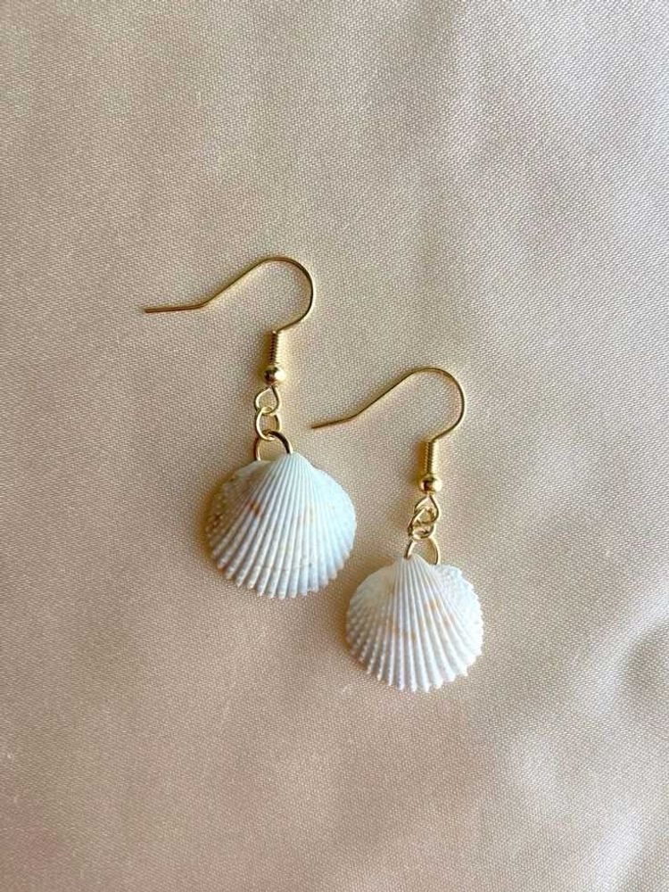 Cowrie Shell Dangle Earrings