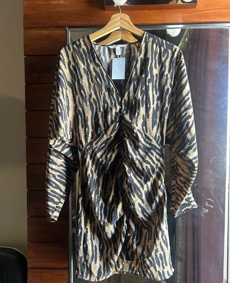 Tiger Print Mini Dress