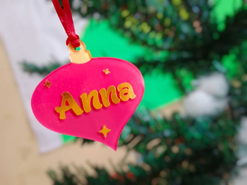 Customised Christmas Tree Ornaments.