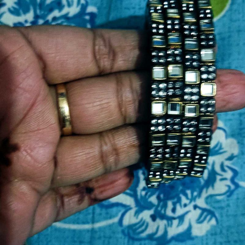 Black Stone  Bangles