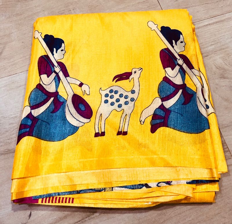 Art silk new saree💛🩵