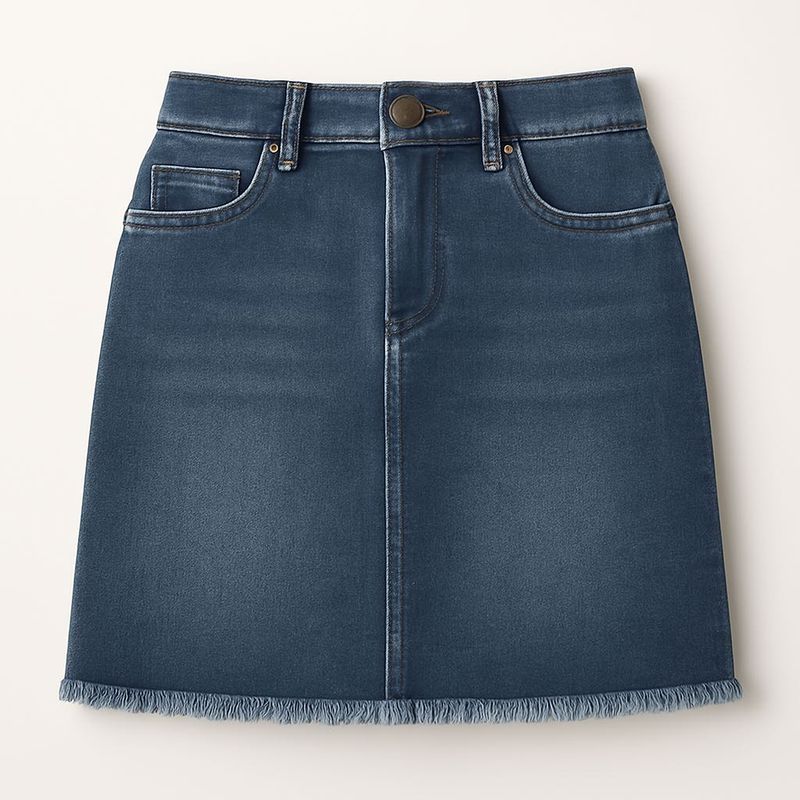 Denim long Skirt