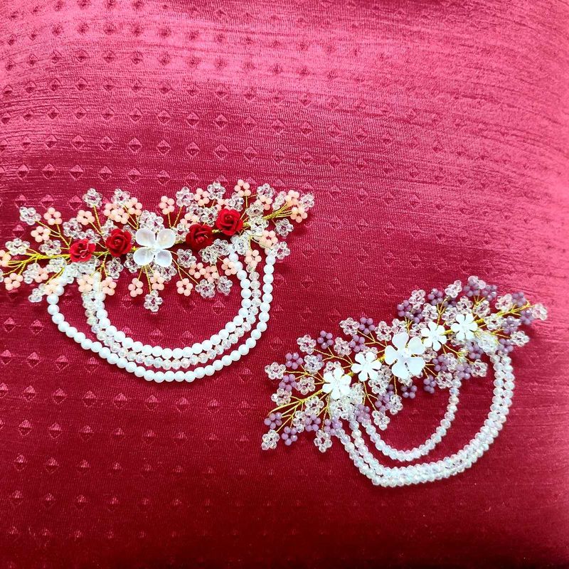 Floral Beaded Hair Accessories