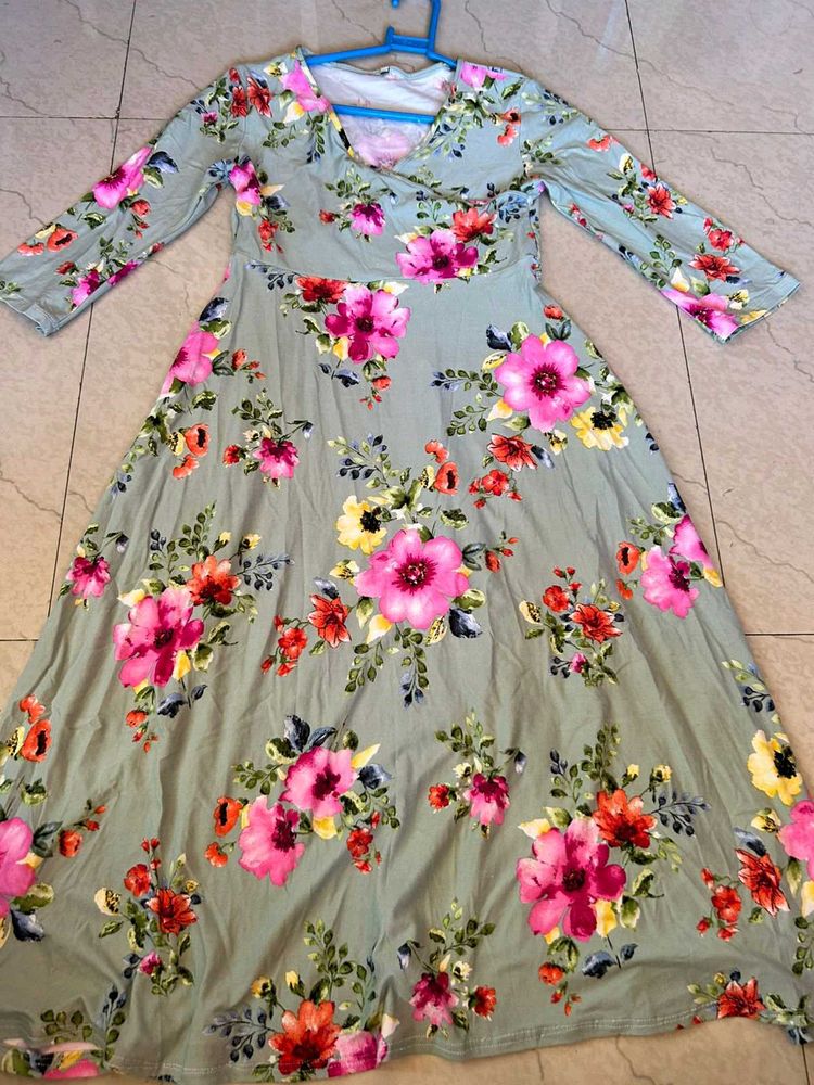 Floral Print Maxi Dress