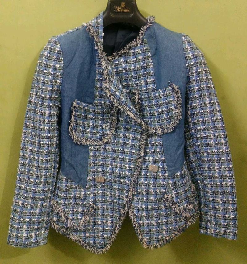 Tweed &amp; Denim Jacket