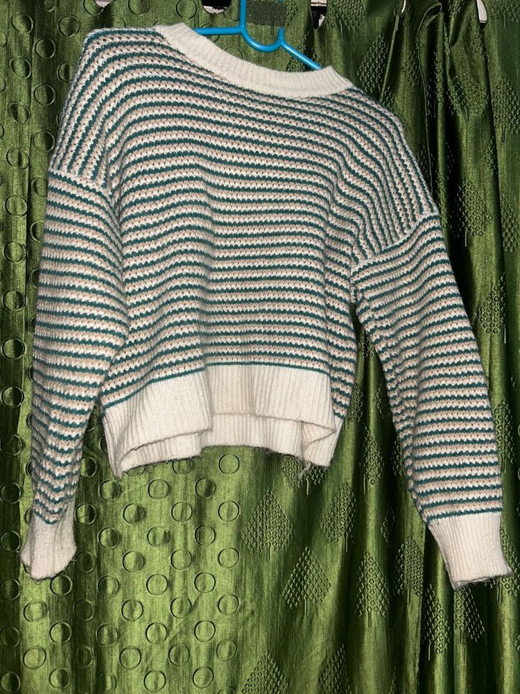 Striped Knit Sweater