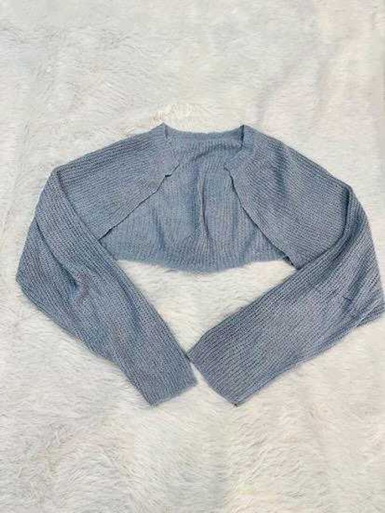 cozy blue bolero/shrug