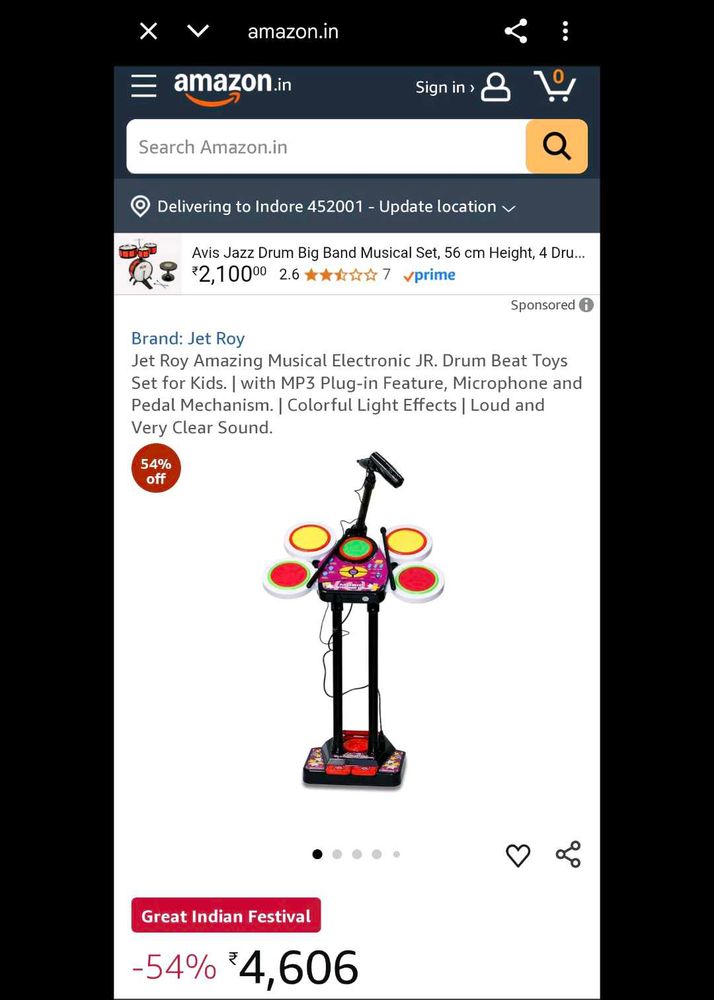 (fixed price) Kids Musical Drum 🥁 Kit