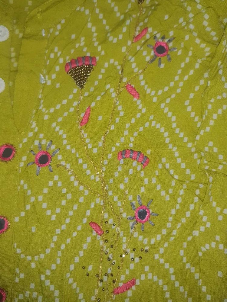 Hand Make Work Kurti