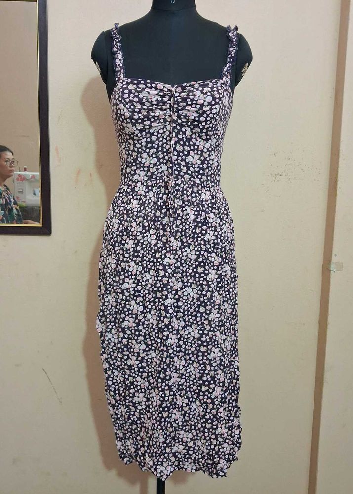 Floral Print Midi Dress