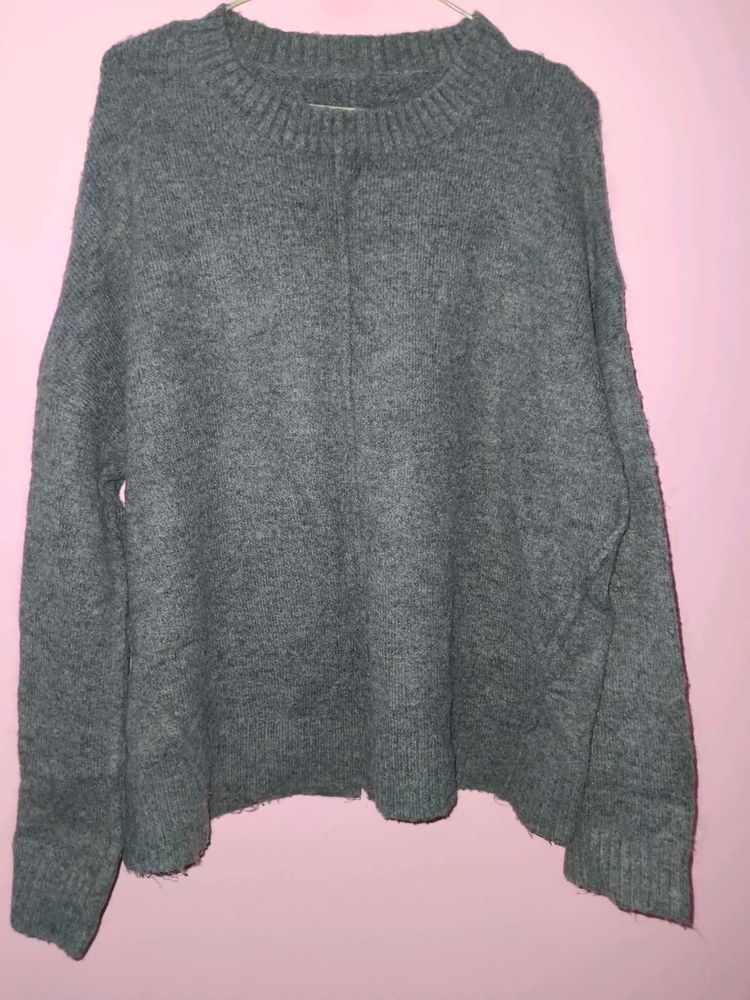 Grey Oversized Sweater