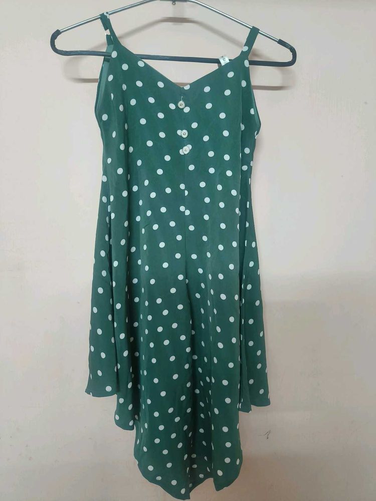 Green Polka Dot Dress