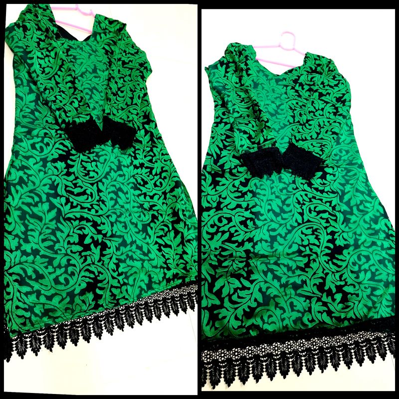 🖤Brasso Work Eligant Kurti(Stitched)