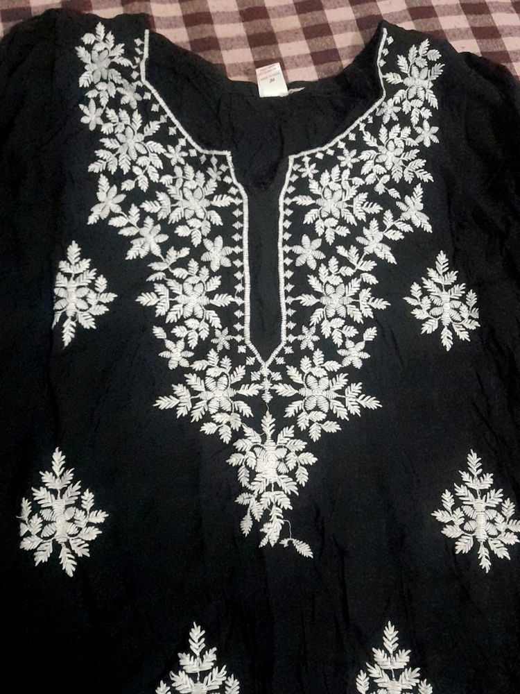 Black Chicken Work Kurta🖤.