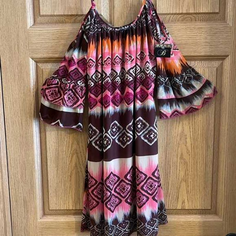 Y2k Boho Bell sleeve Dress