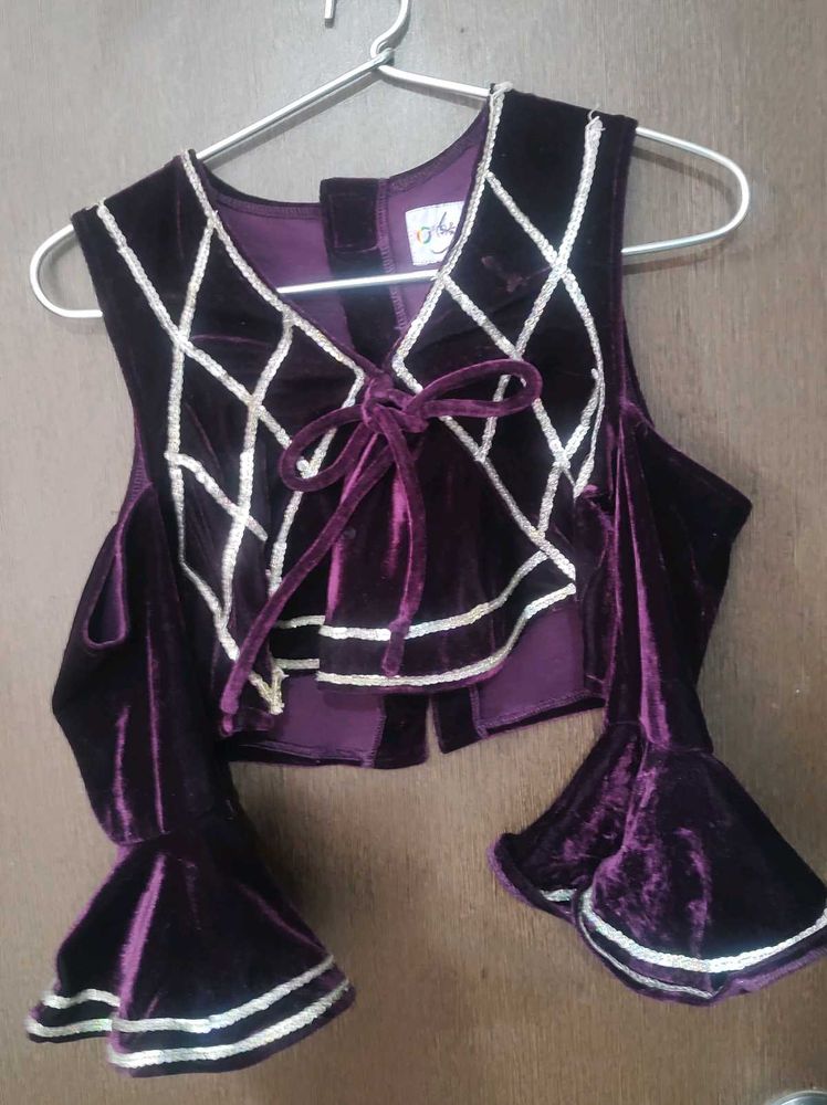 Velvet Party Crop Top high quality vel