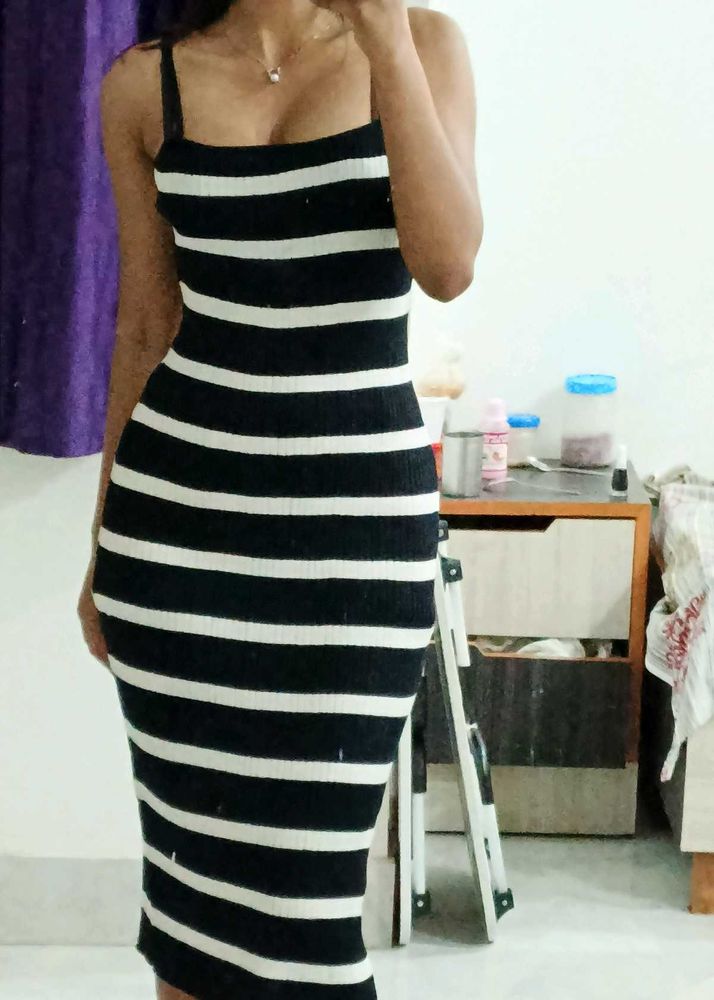 Black And White Bodycon Dress