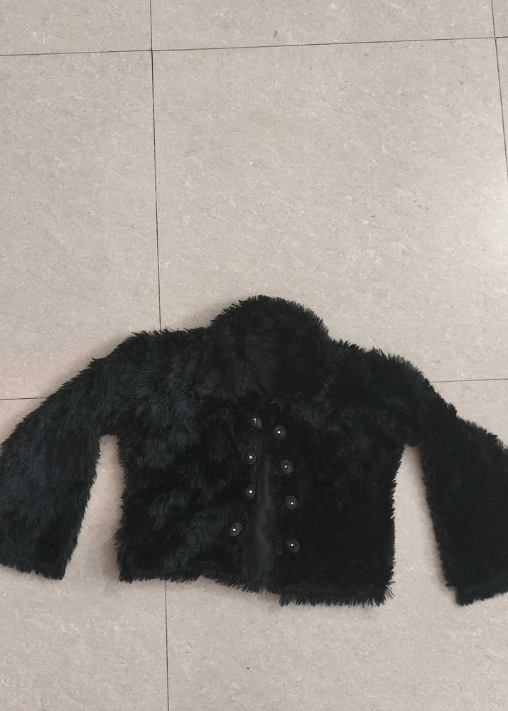 Faux Fur Black Jacket