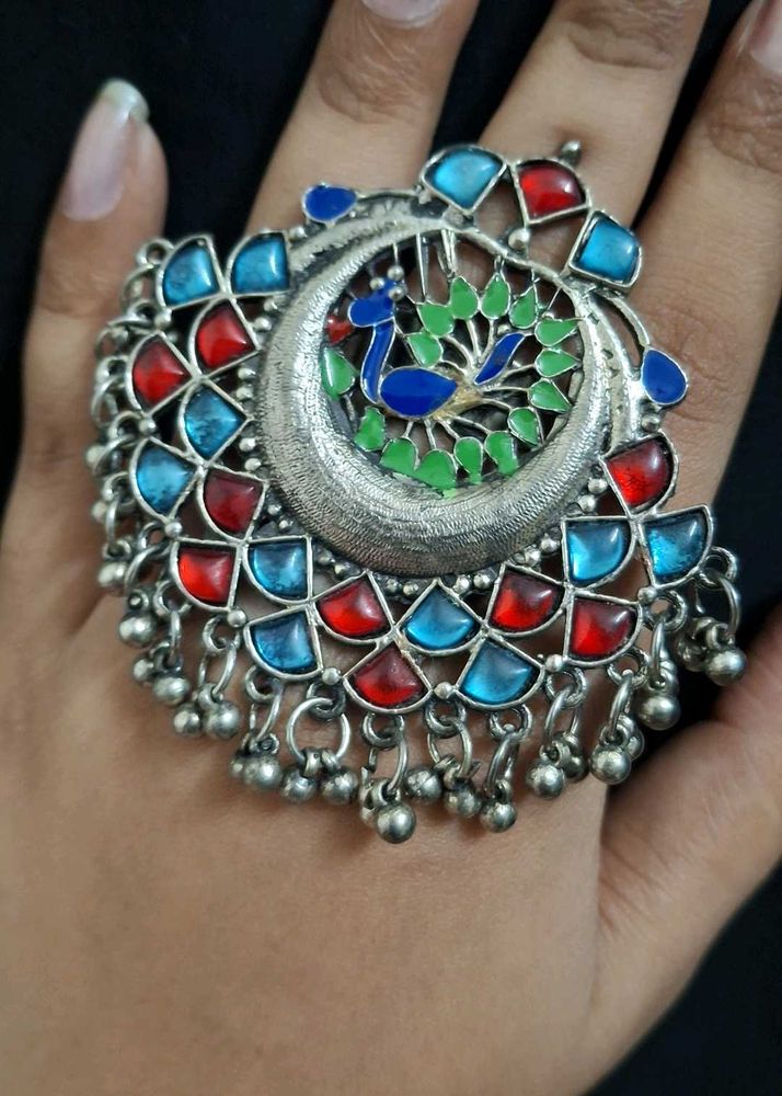 Peacock Ring Multicolor