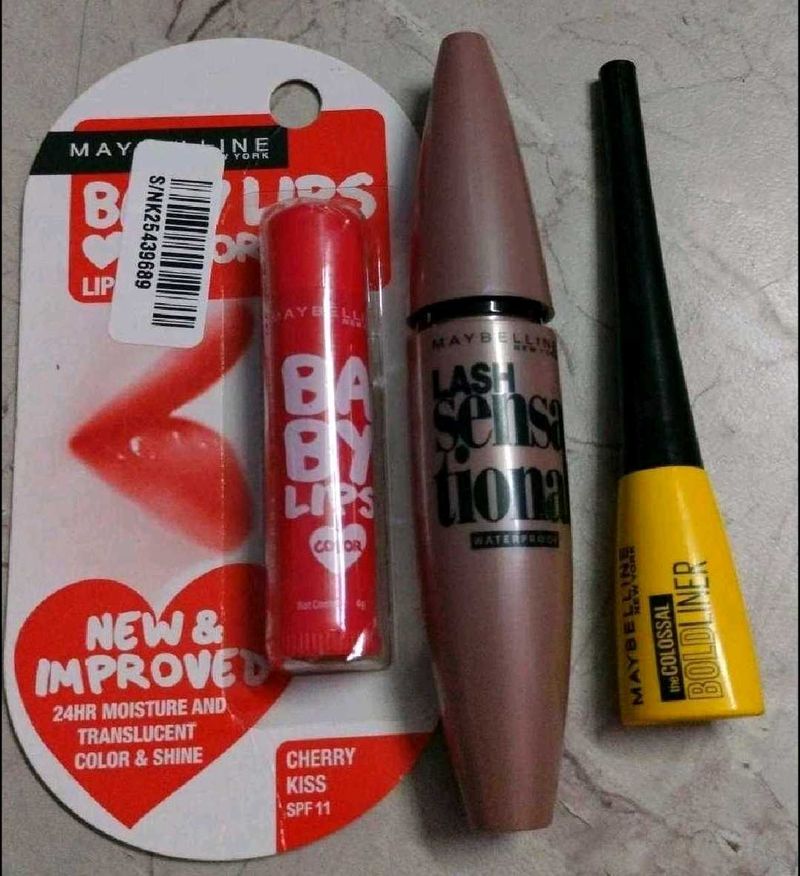 Eyeliner &amp; Mascara &amp; Lipbalm