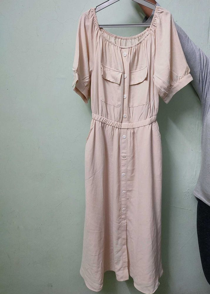 Casual Button-Down Dress