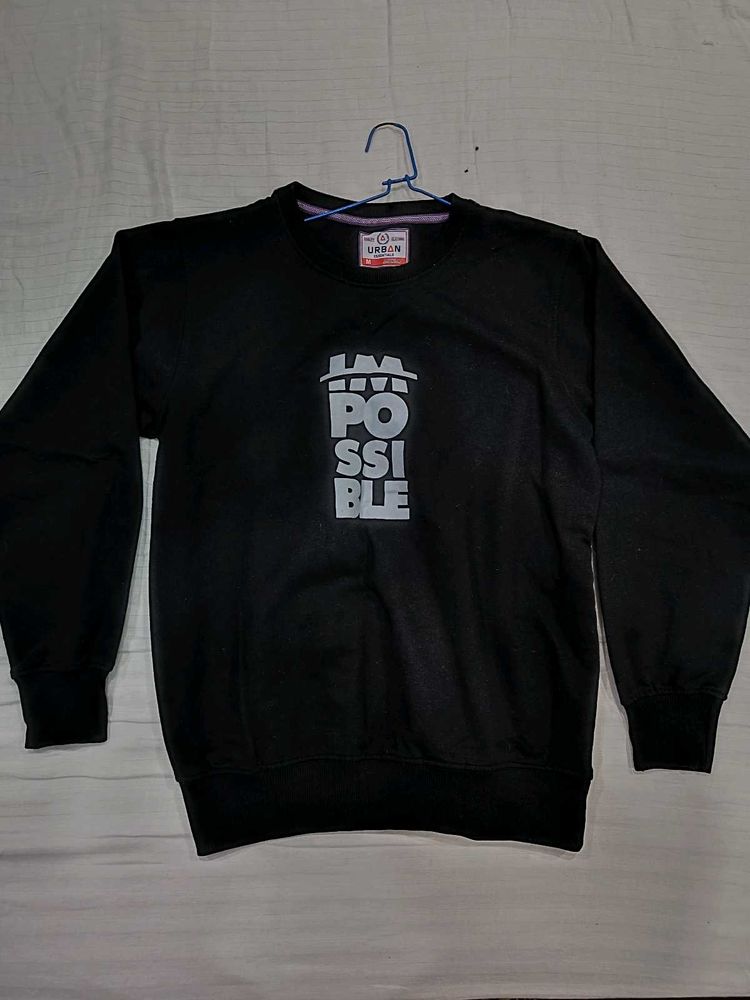 Black Graphic Sweatshirt