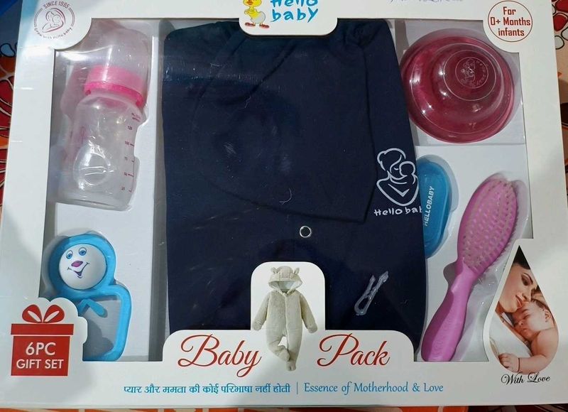 Hello Baby 6-Piece Gift Set