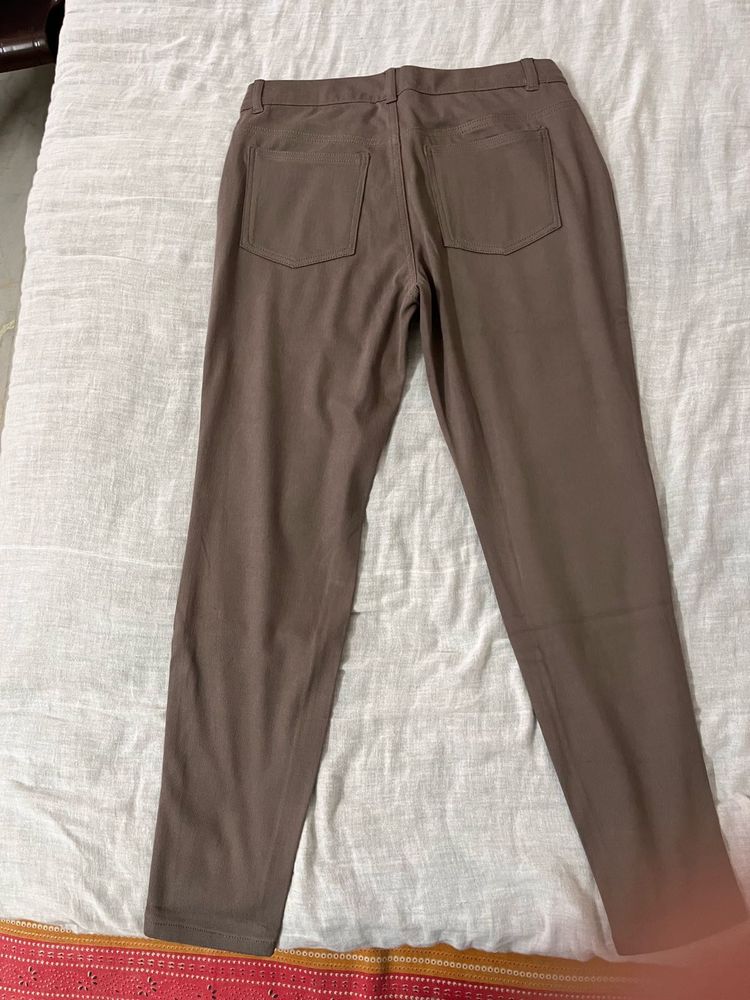 Brown Straight Leg Pants