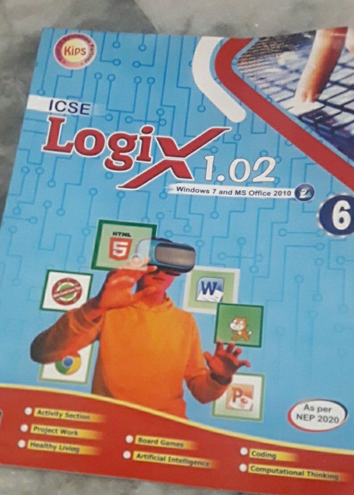 ICSE Logix 1.02 Computer Textbook Class 6