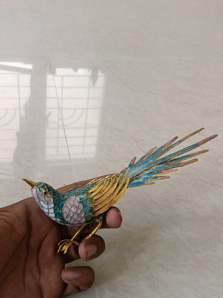 Metal Bird Figurine