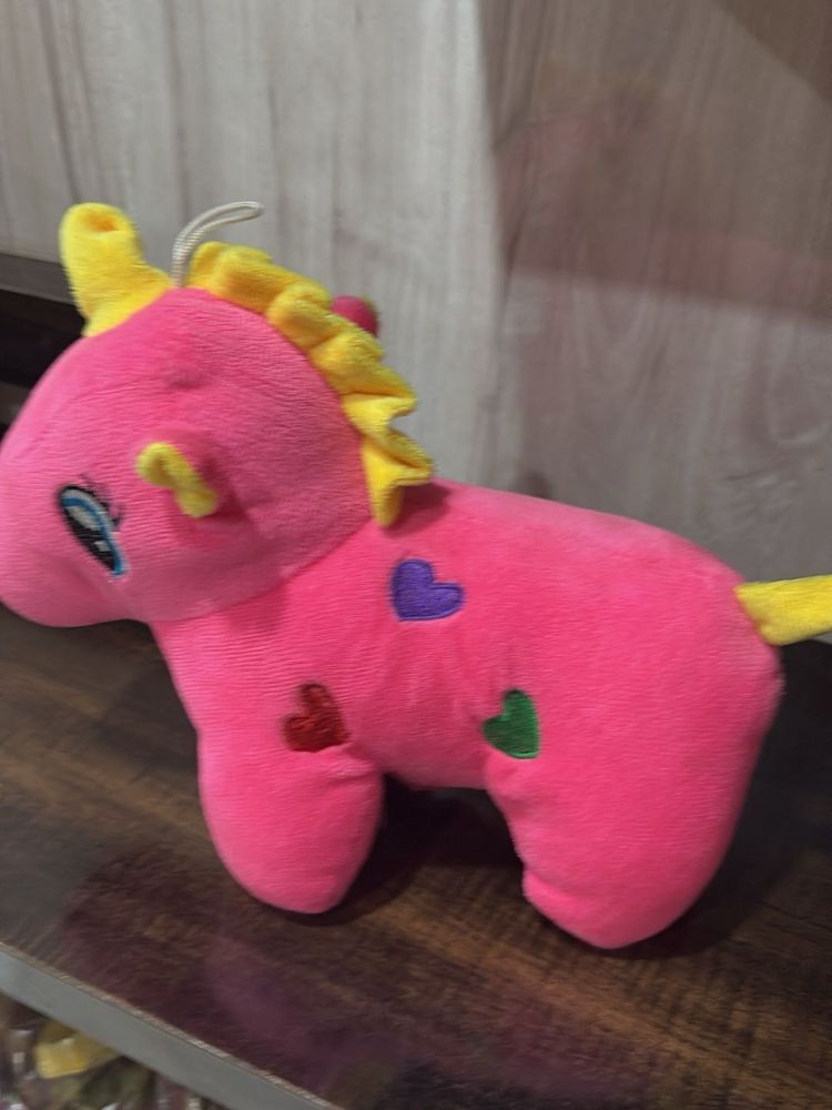Pink Plush Horse Toy