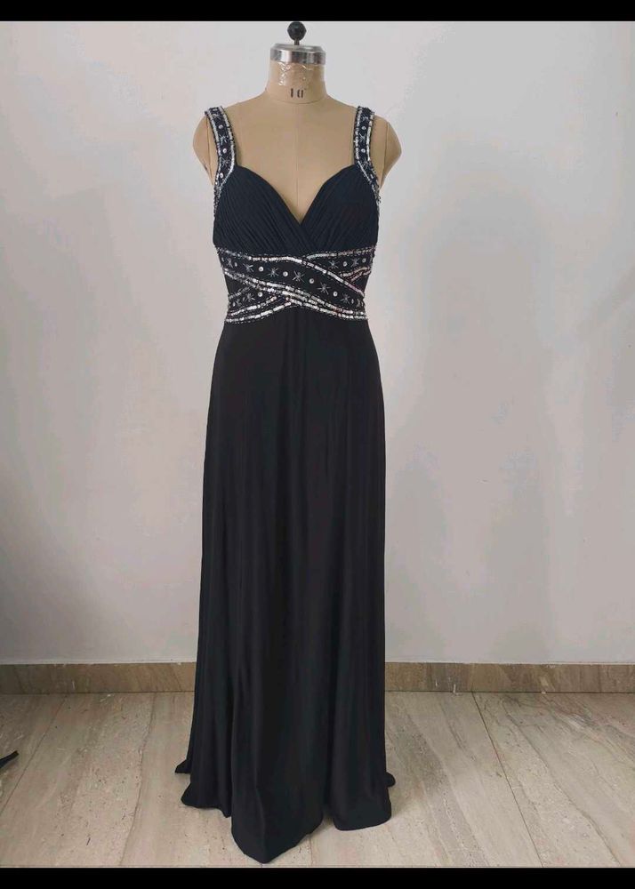 Black Embellished Gown